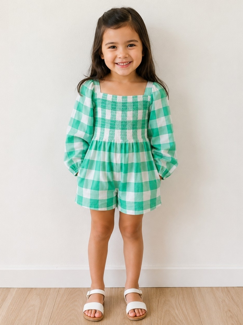 2/60  Janie and Jack The Emma Smocked Romper